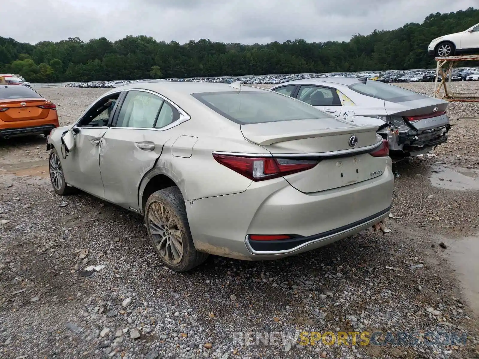 3 Photograph of a damaged car JTHB21B18K2036233 LEXUS ES300 2019