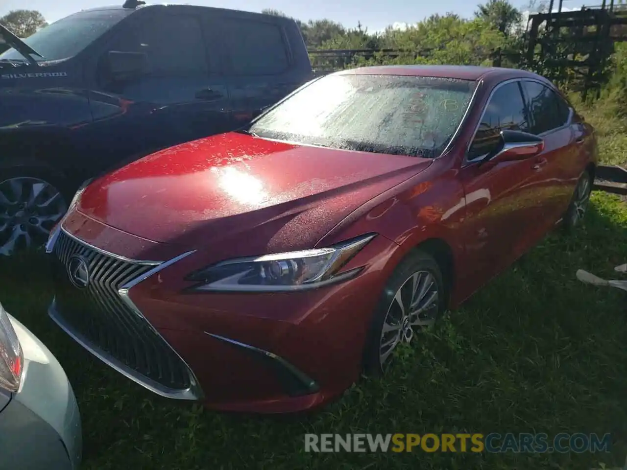 2 Photograph of a damaged car JTHB21B19K2024687 LEXUS ES300 2019