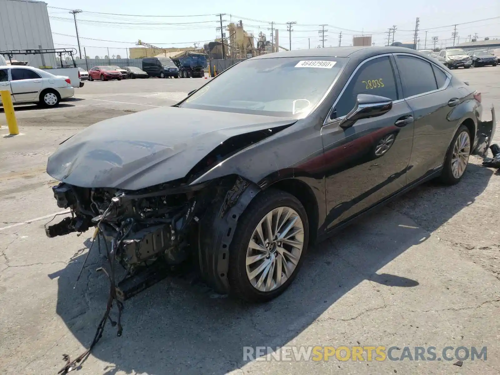 2 Photograph of a damaged car JTHB21B19K2037889 LEXUS ES300 2019