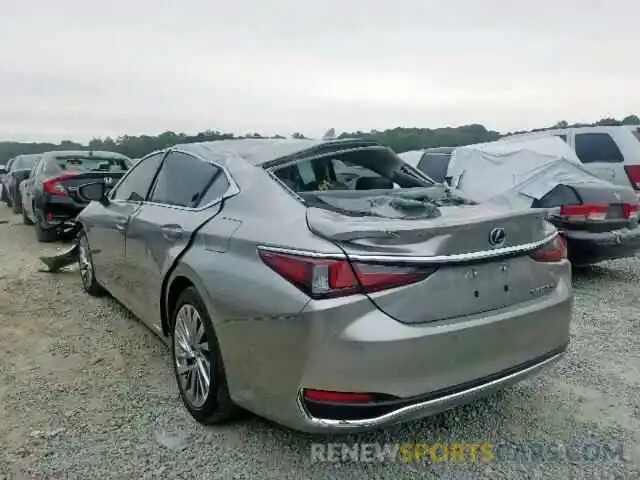 3 Photograph of a damaged car JTHB21B1XK2003203 LEXUS ES300 2019