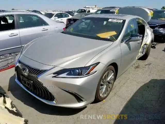 2 Photograph of a damaged car JTHB21B1XK2024603 LEXUS ES300 2019