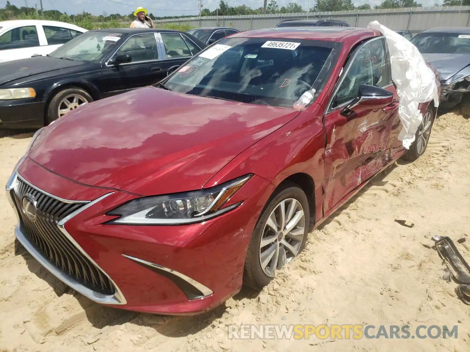 2 Photograph of a damaged car 58AD21B1XLU006638 LEXUS ES300 2020