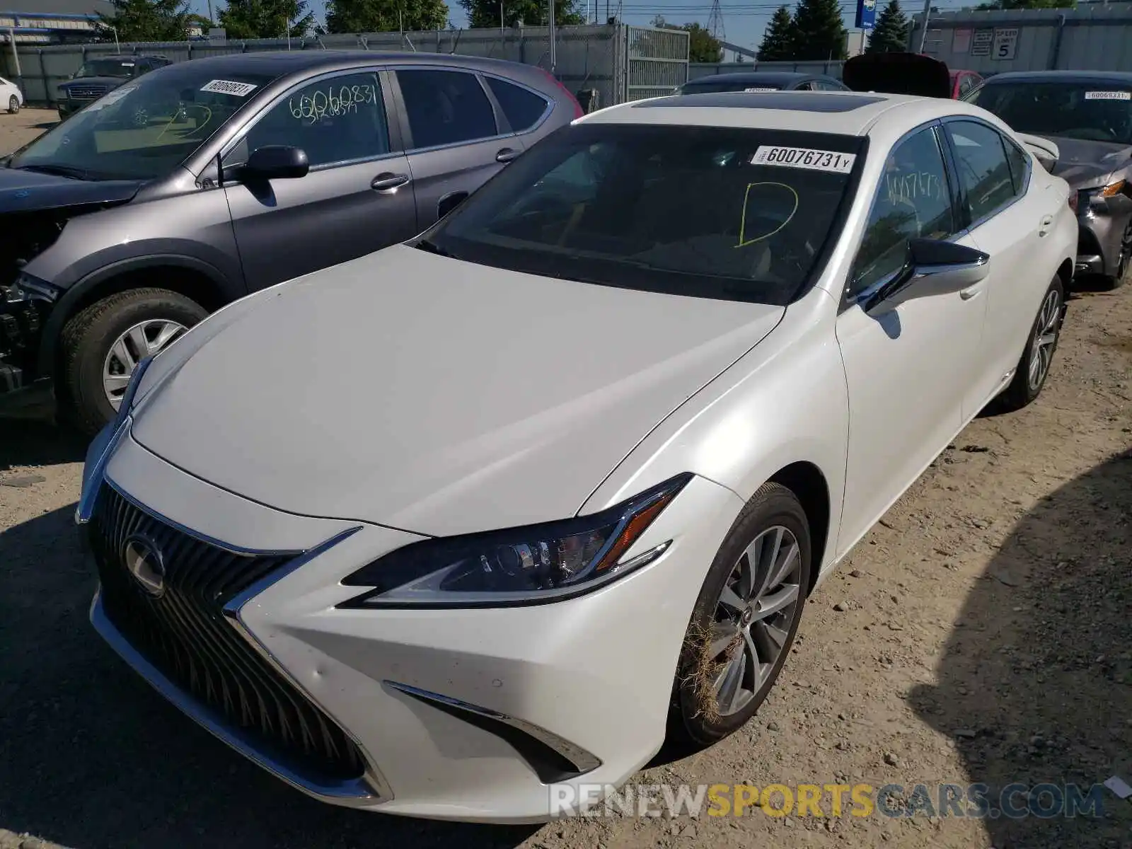 2 Photograph of a damaged car 58AD21B1XLU010236 LEXUS ES300 2020