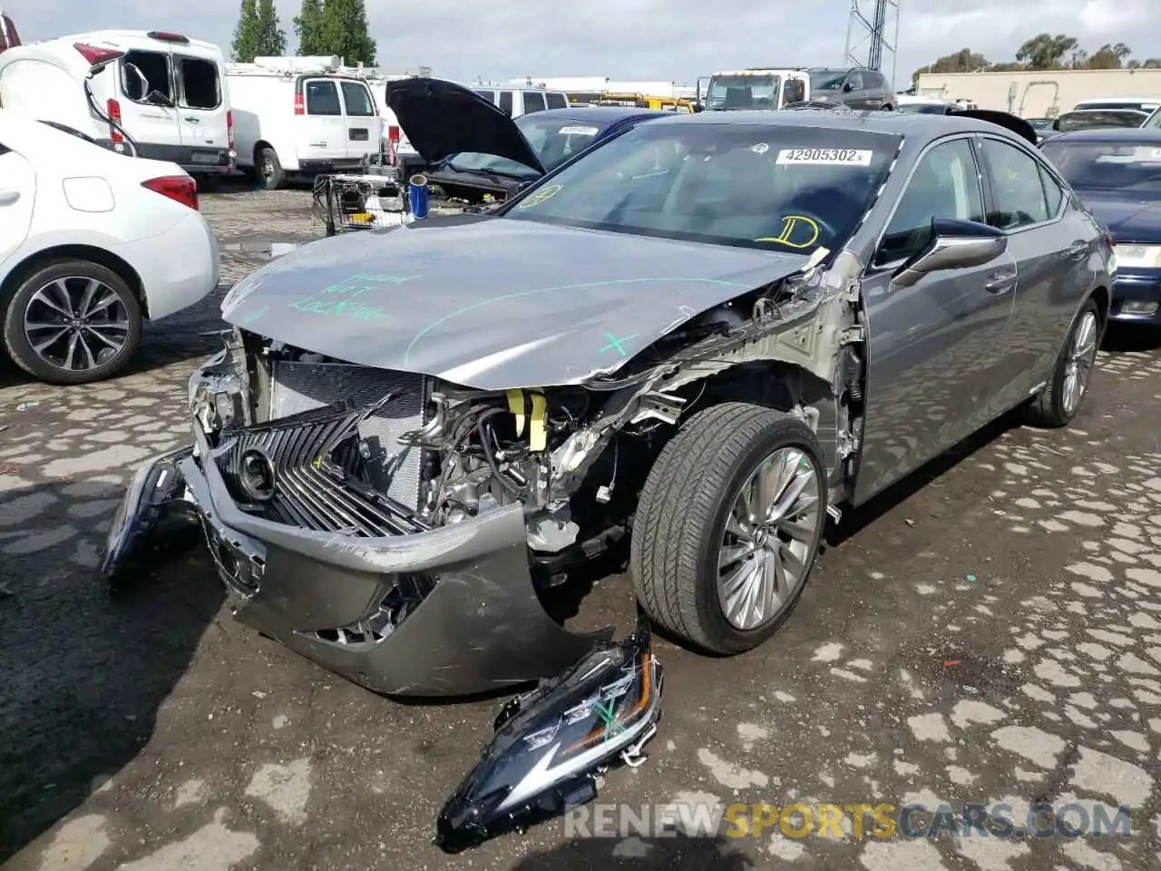 2 Photograph of a damaged car 58AE21B14LU010849 LEXUS ES300 2020