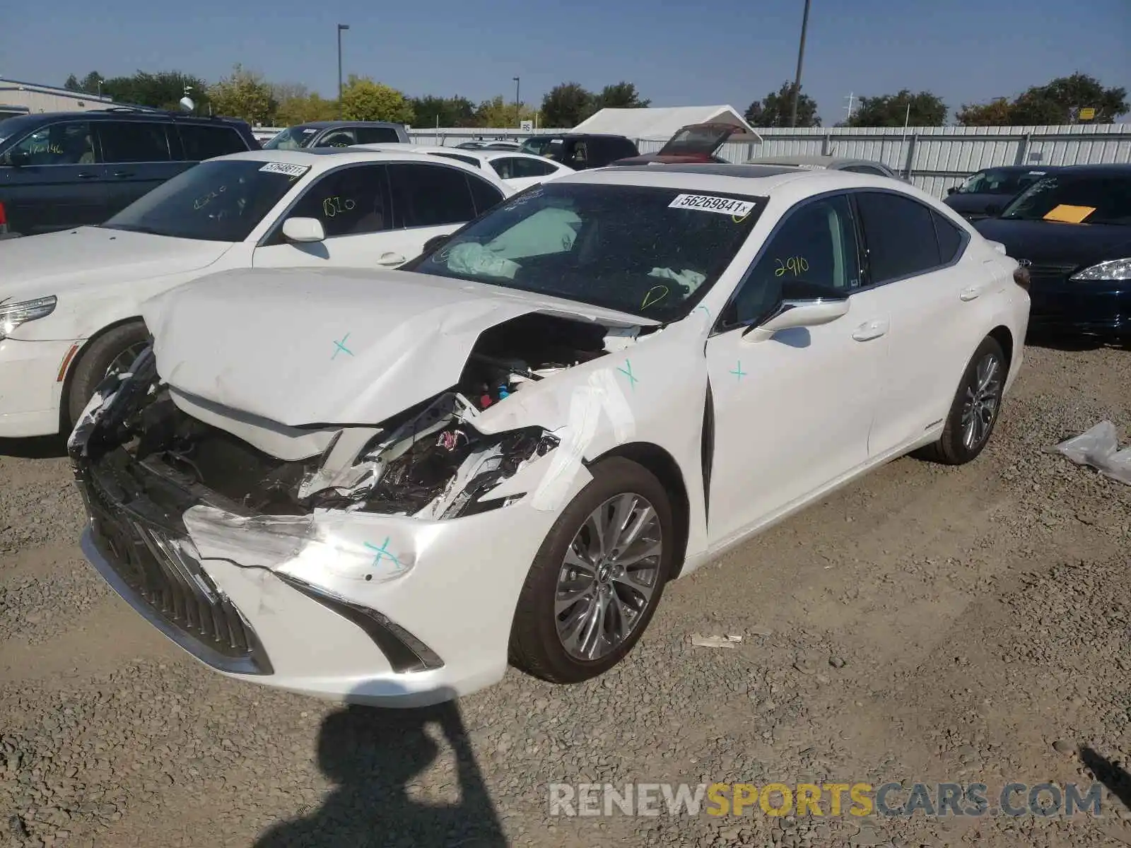 2 Photograph of a damaged car 58ADA1C11MU002299 LEXUS ES300 2021