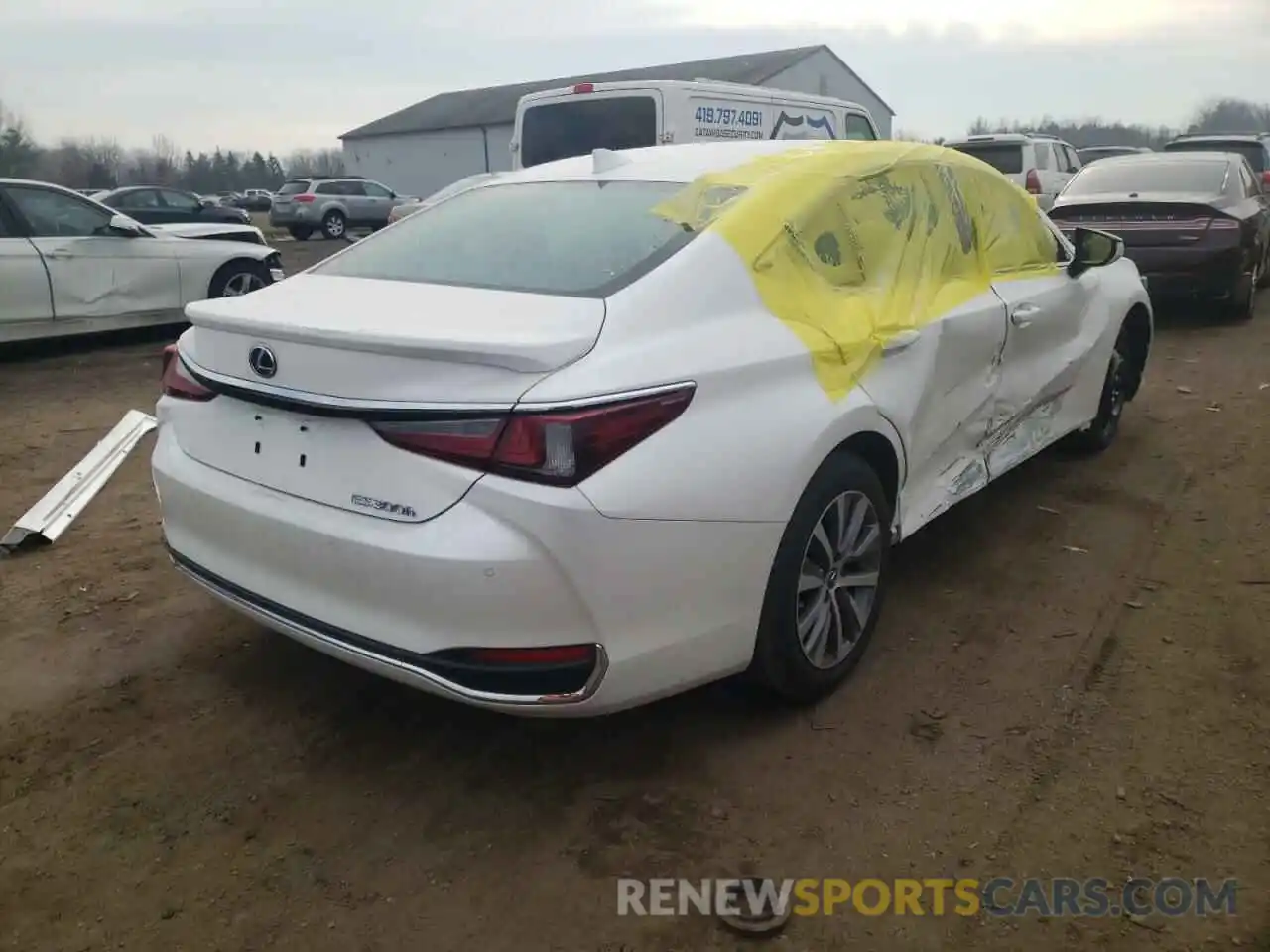 4 Фотография поврежденного автомобиля 58ADA1C18MU009024 LEXUS ES300 2021