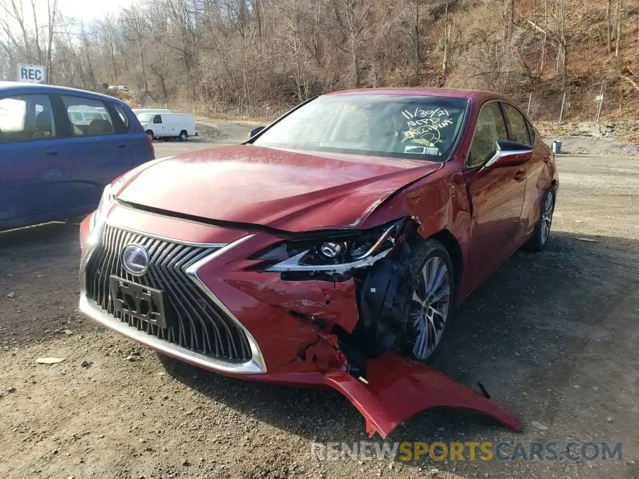 2 Photograph of a damaged car 58ADA1C19MU007363 LEXUS ES300 2021