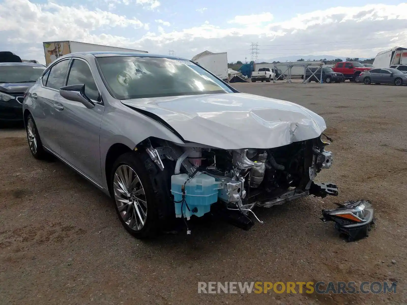 1 Photograph of a damaged car 58ABZ1B10KU003586 LEXUS ES350 2019