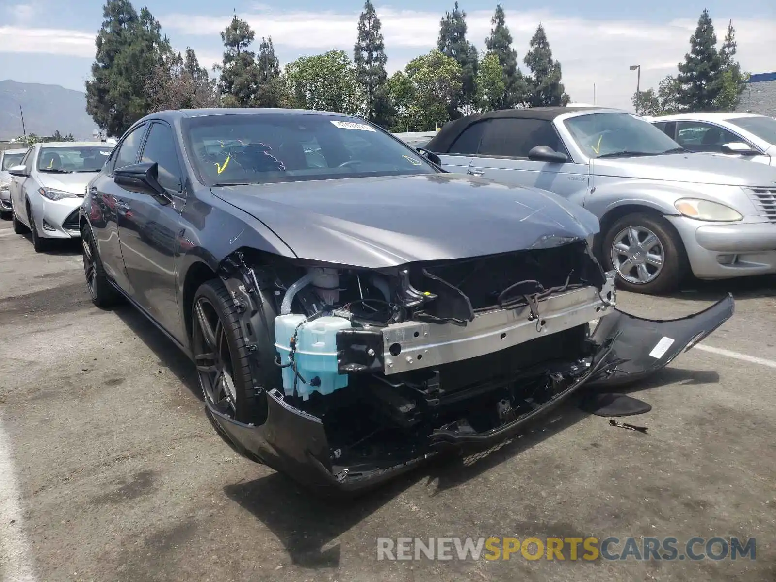 1 Photograph of a damaged car 58ABZ1B10KU007668 LEXUS ES350 2019