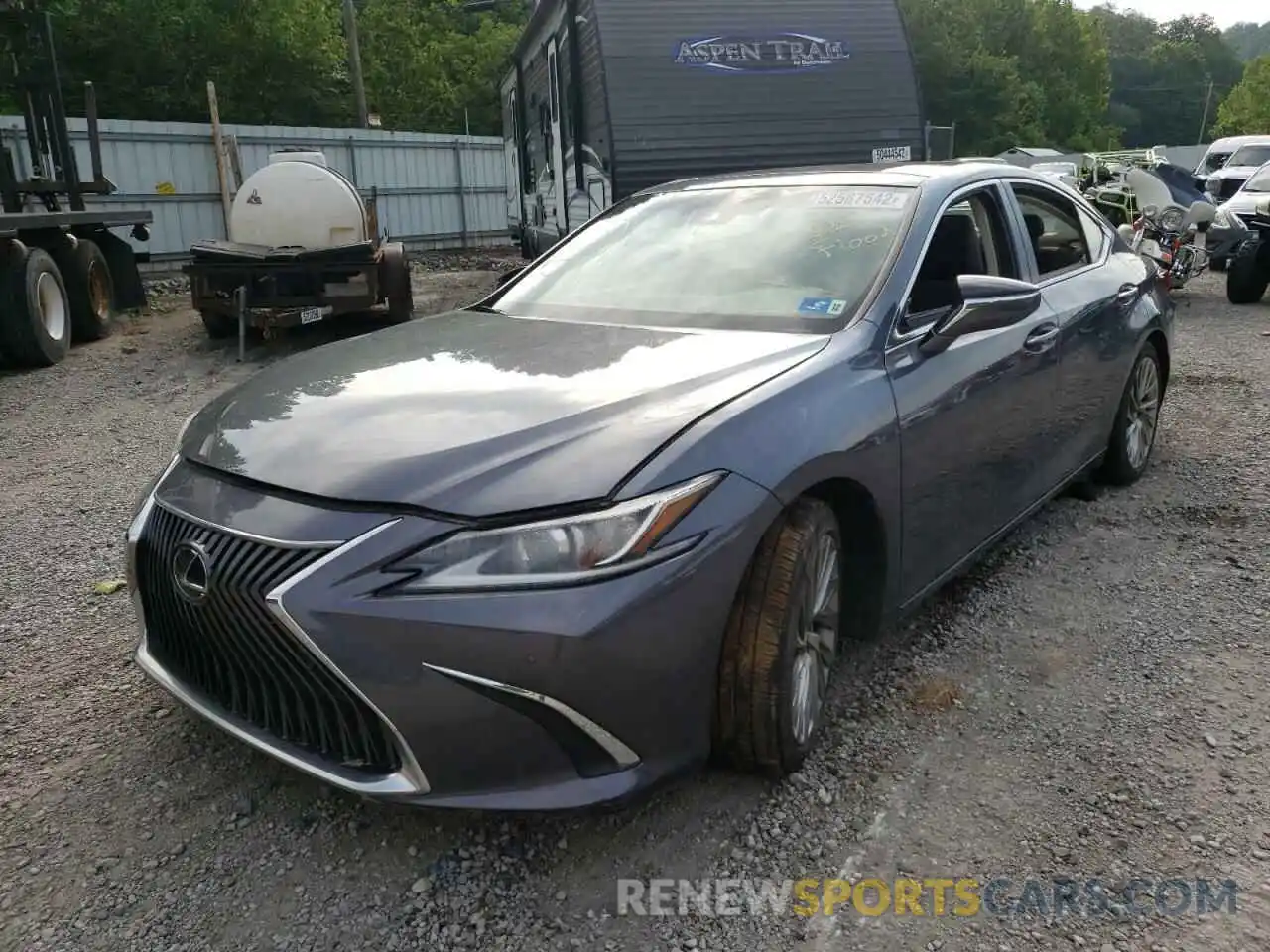 2 Photograph of a damaged car 58ABZ1B10KU010358 LEXUS ES350 2019