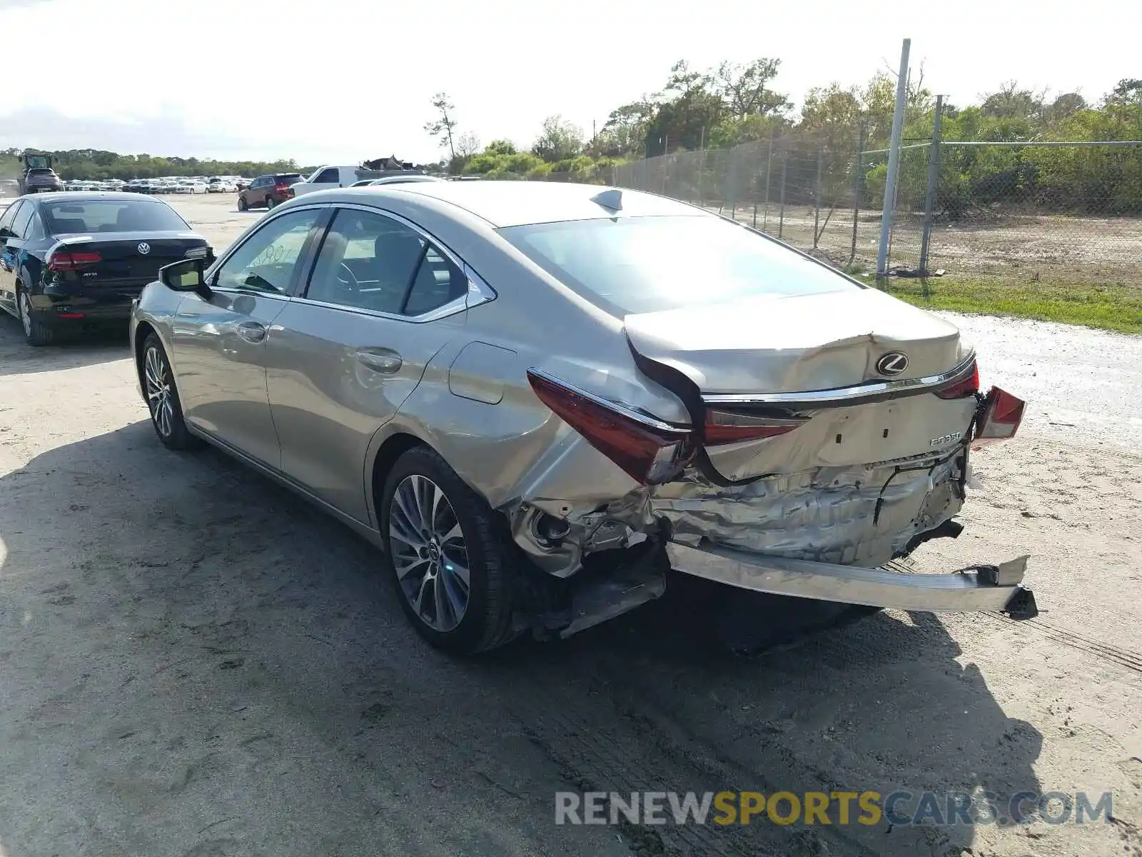 3 Photograph of a damaged car 58ABZ1B10KU015768 LEXUS ES350 2019