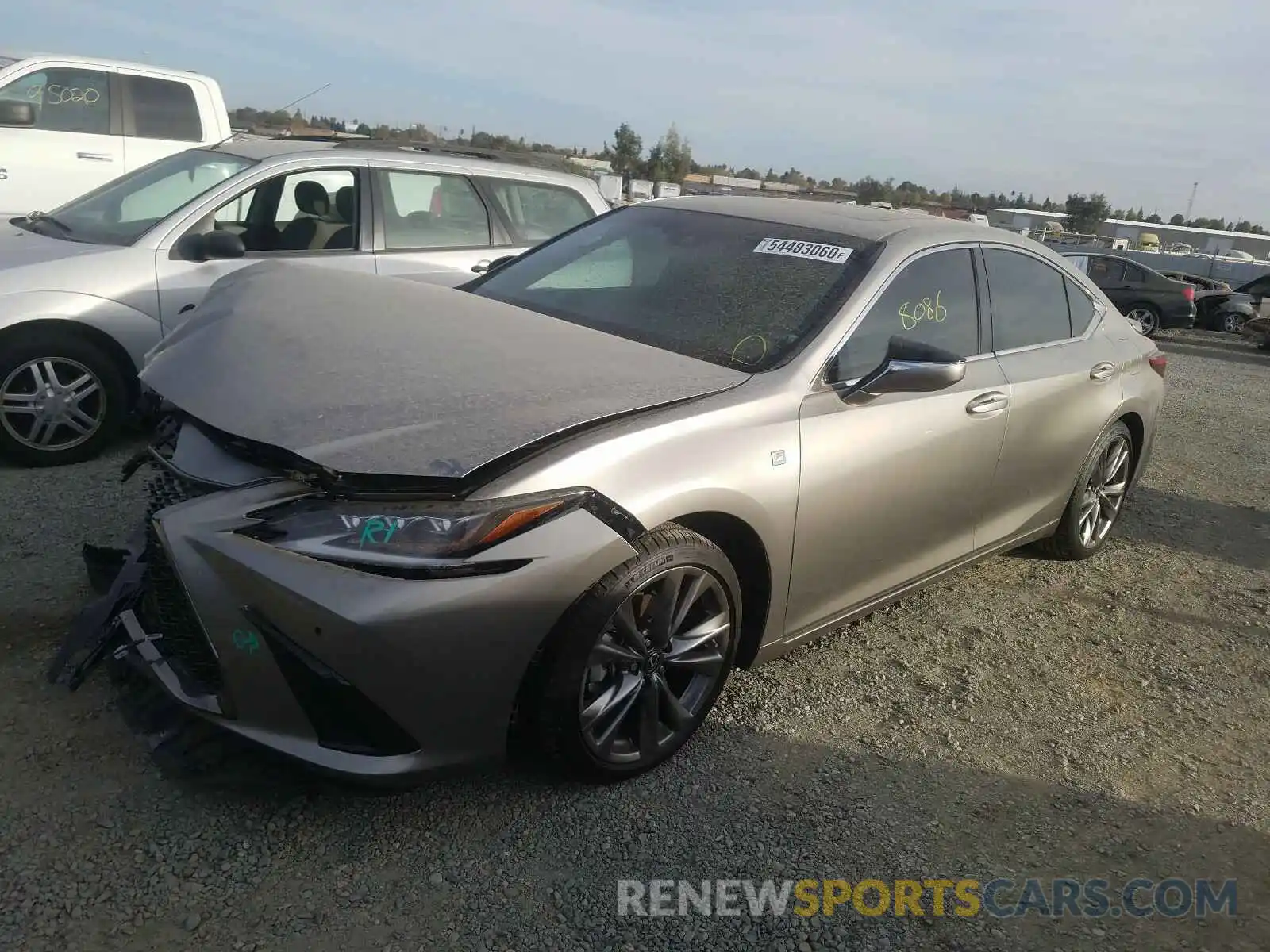 2 Photograph of a damaged car 58ABZ1B10KU021702 LEXUS ES350 2019