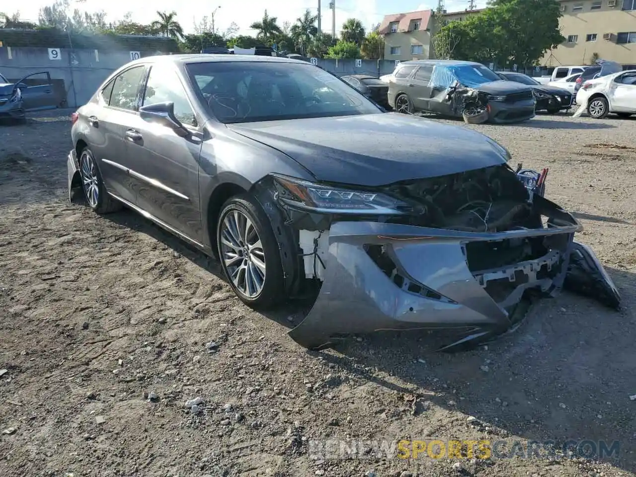 1 Photograph of a damaged car 58ABZ1B10KU022199 LEXUS ES350 2019