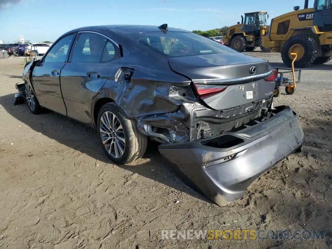 3 Photograph of a damaged car 58ABZ1B10KU022199 LEXUS ES350 2019