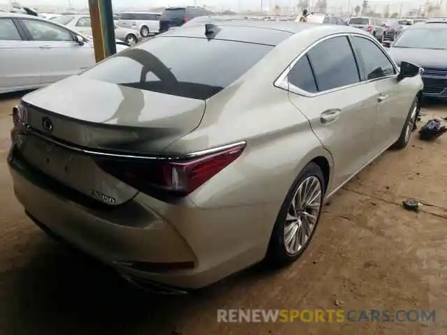 4 Photograph of a damaged car 58ABZ1B10KU022302 LEXUS ES350 2019