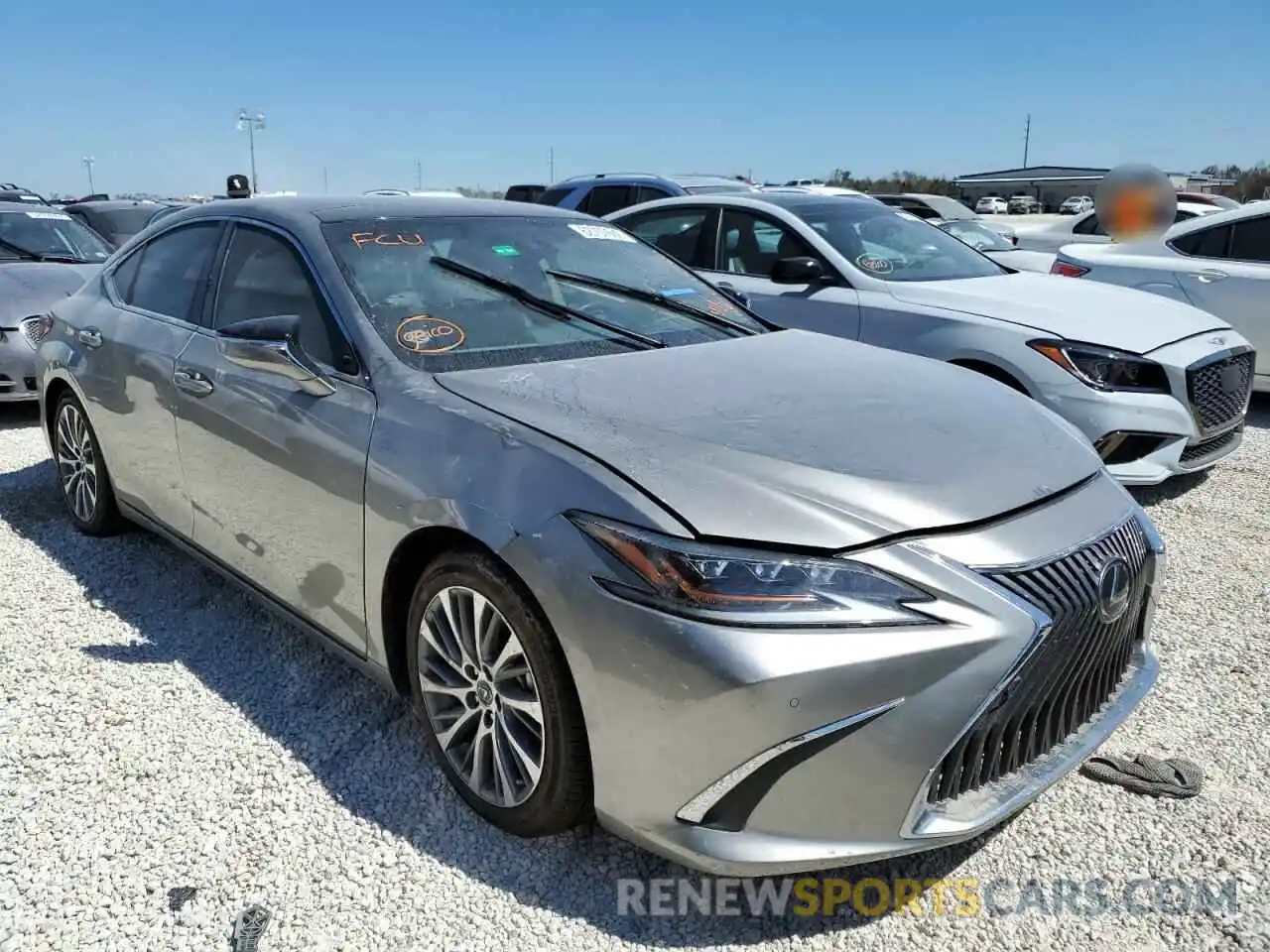 1 Photograph of a damaged car 58ABZ1B10KU022638 LEXUS ES350 2019