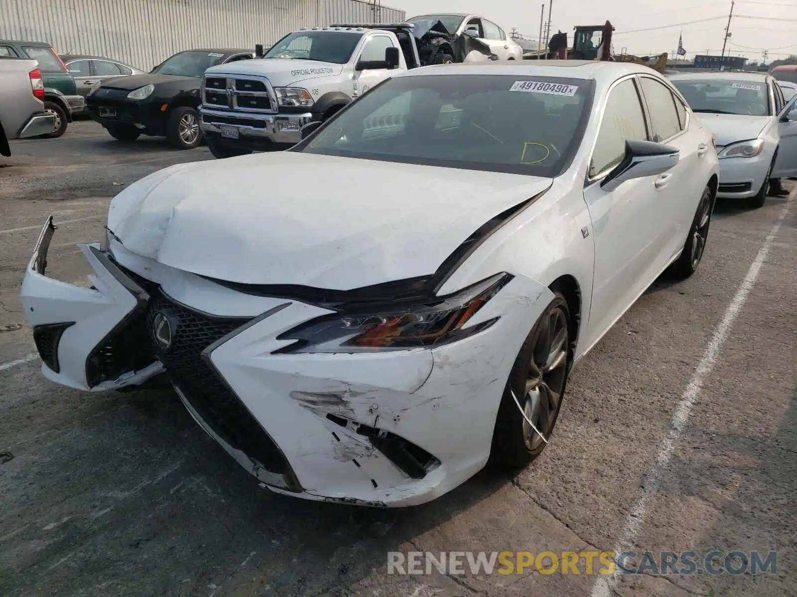 2 Photograph of a damaged car 58ABZ1B10KU025961 LEXUS ES350 2019