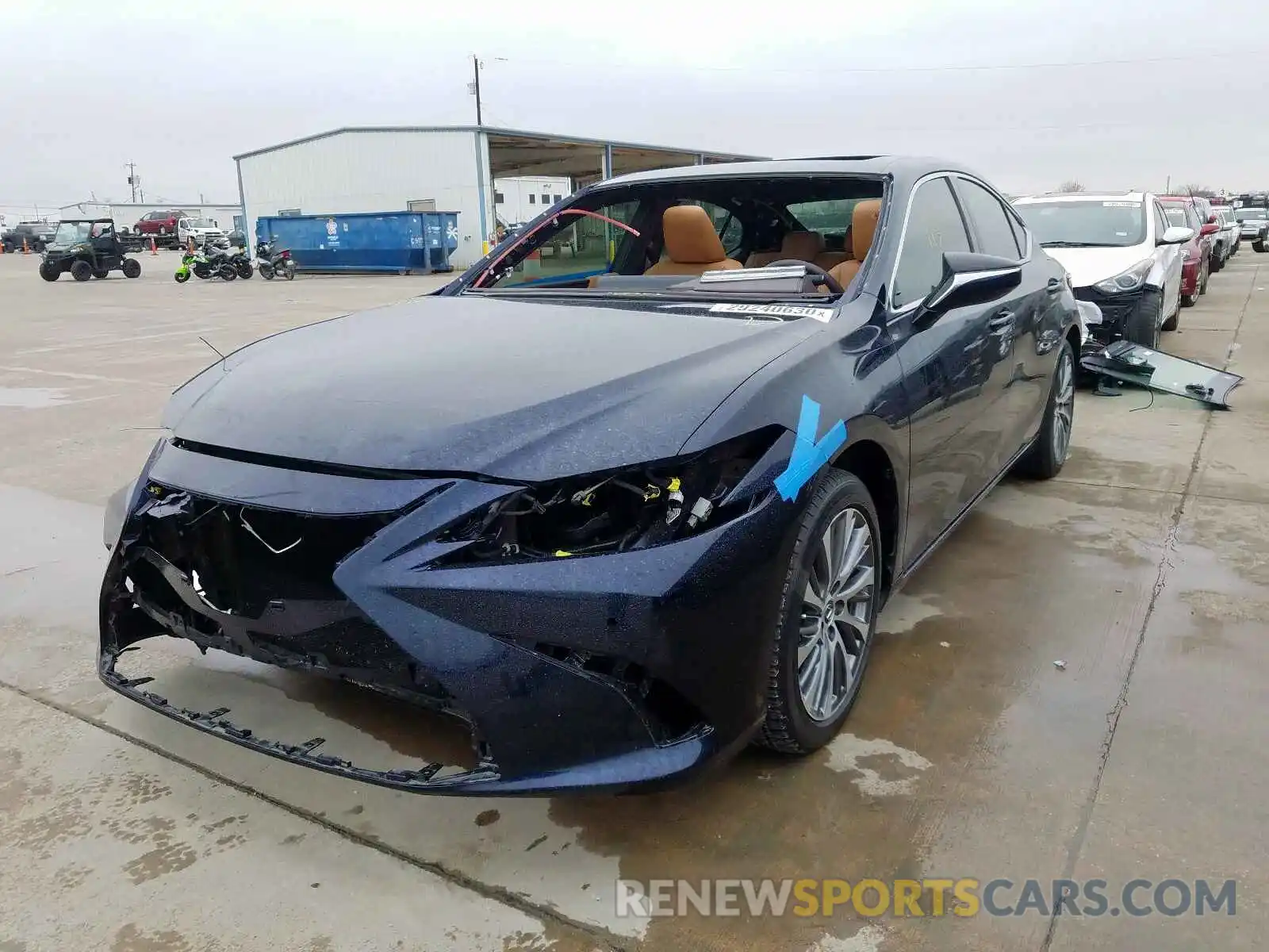 2 Photograph of a damaged car 58ABZ1B10KU029816 LEXUS ES350 2019