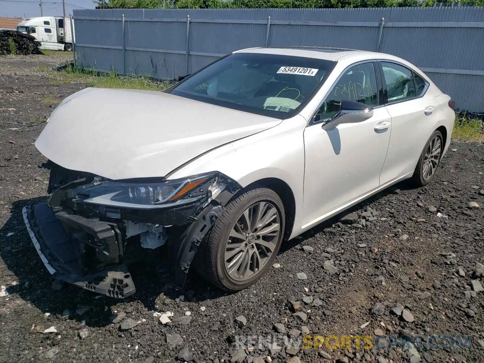 2 Photograph of a damaged car 58ABZ1B10KU031405 LEXUS ES350 2019