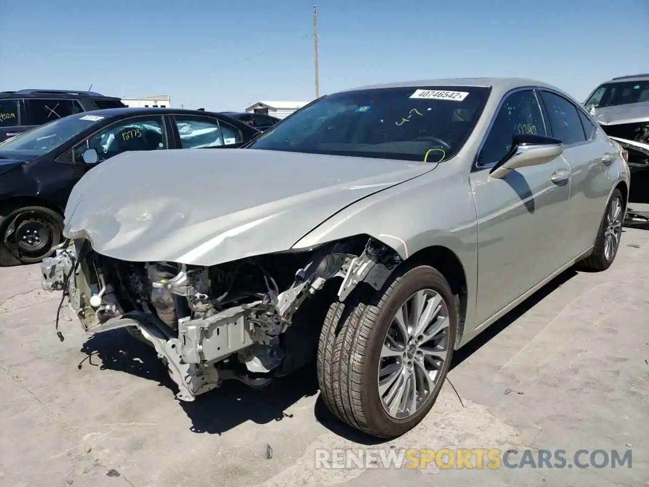 2 Photograph of a damaged car 58ABZ1B10KU042209 LEXUS ES350 2019