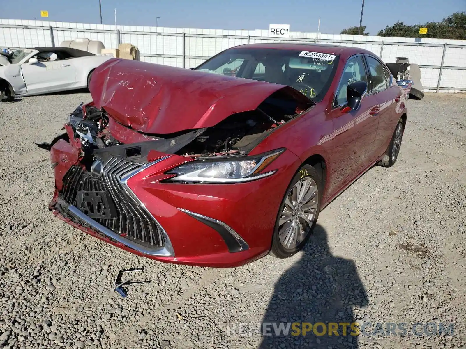 2 Photograph of a damaged car 58ABZ1B10KU043540 LEXUS ES350 2019