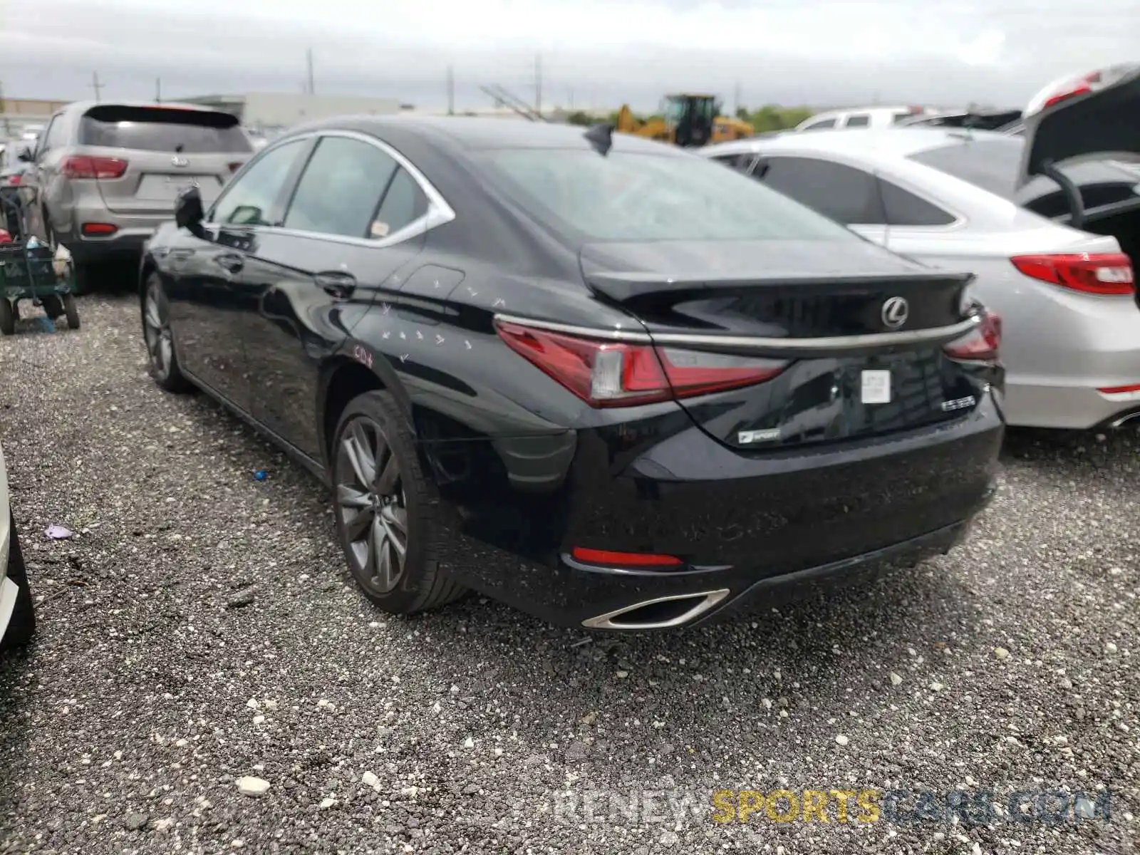 3 Photograph of a damaged car 58ABZ1B10KU045210 LEXUS ES350 2019