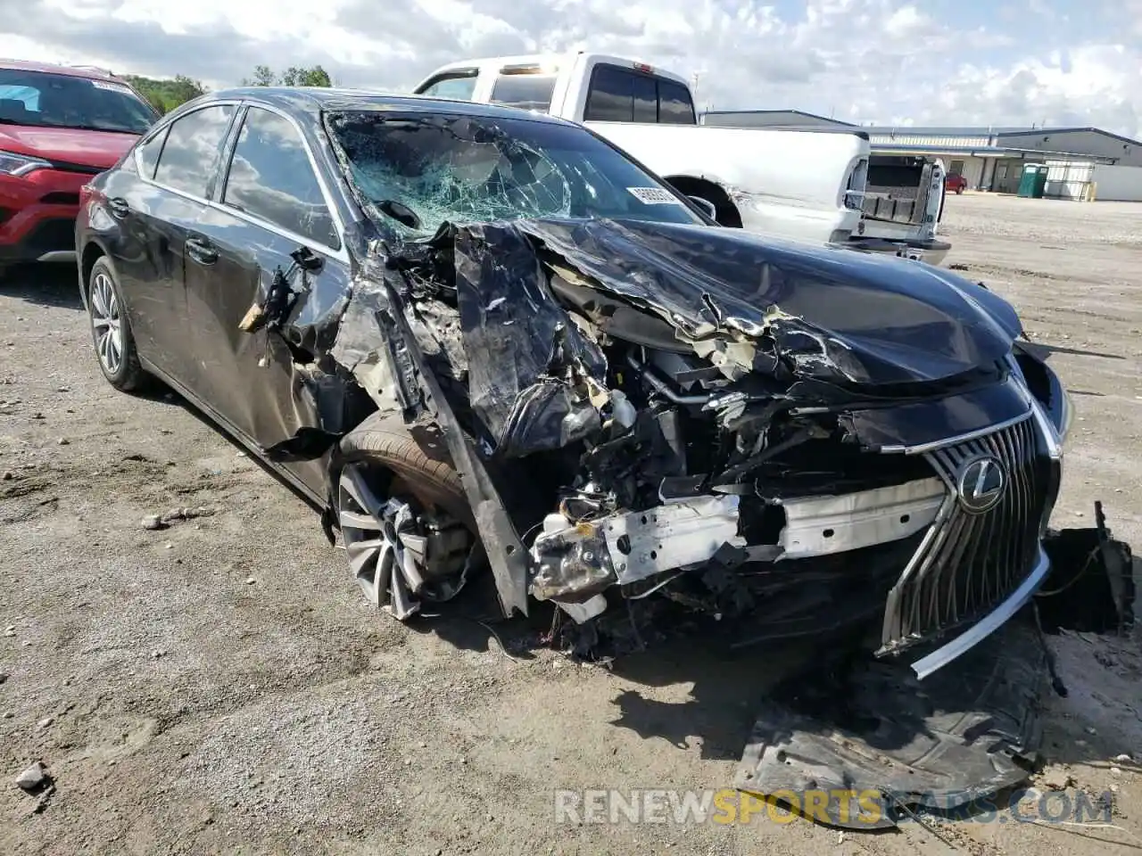 1 Photograph of a damaged car 58ABZ1B10KU047572 LEXUS ES350 2019