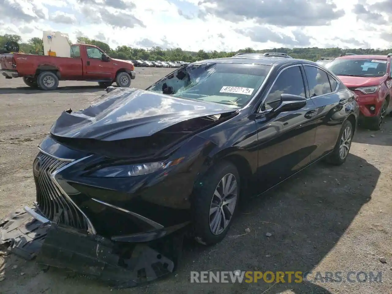 2 Photograph of a damaged car 58ABZ1B10KU047572 LEXUS ES350 2019