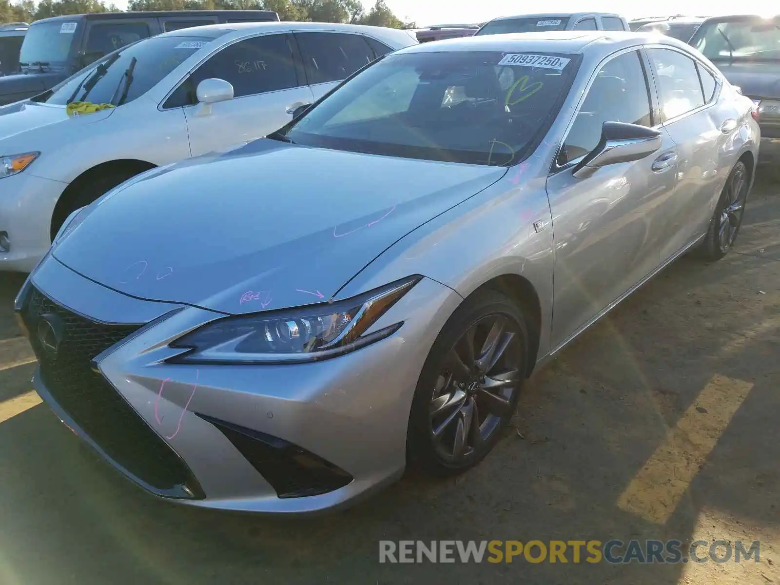 2 Photograph of a damaged car 58ABZ1B10KU048429 LEXUS ES350 2019