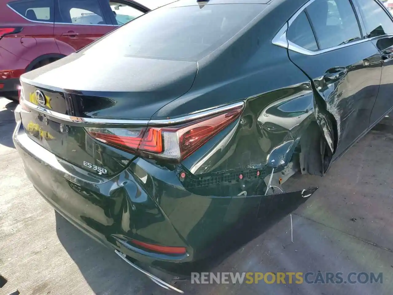 9 Photograph of a damaged car 58ABZ1B11KU001782 LEXUS ES350 2019