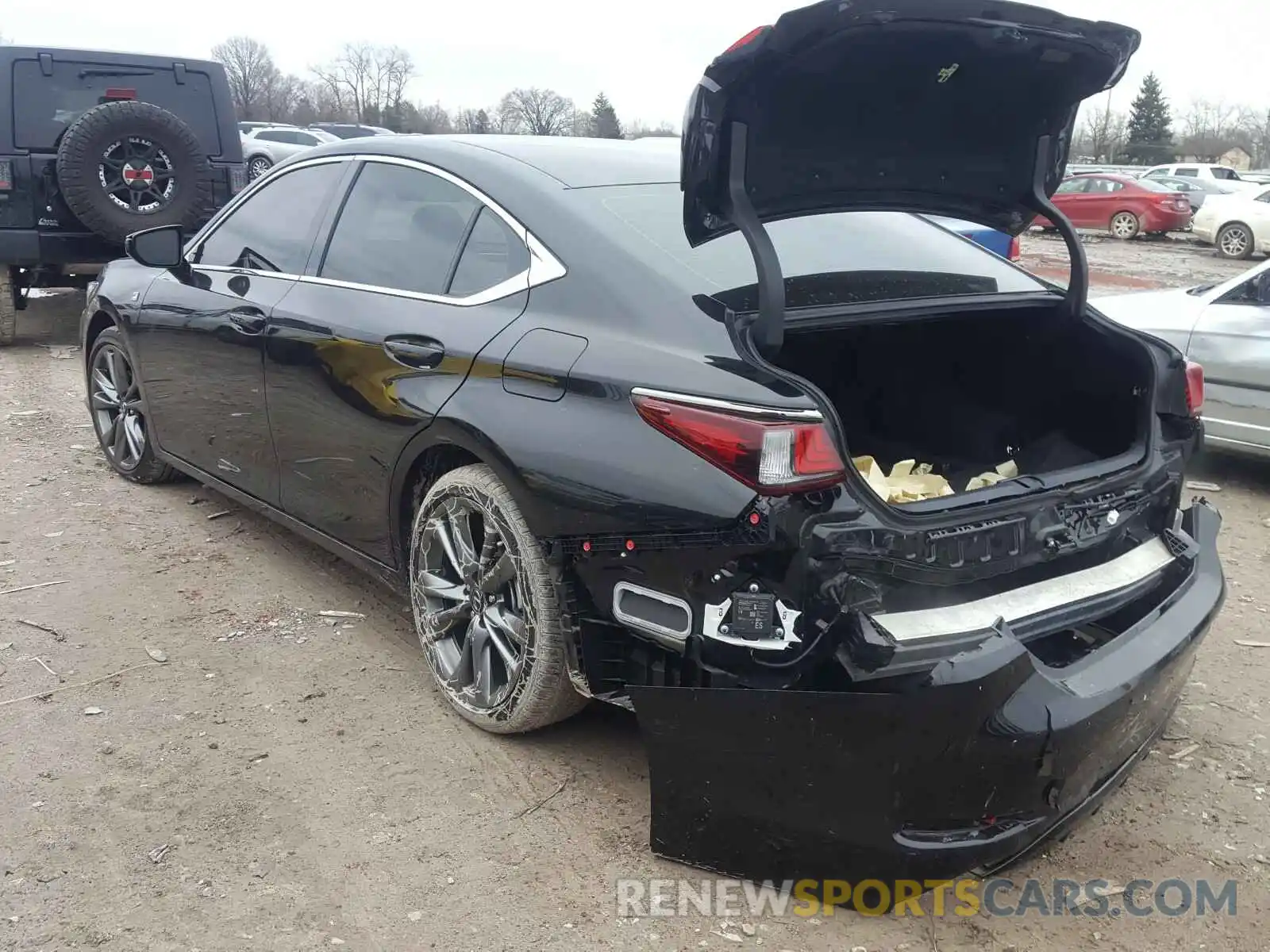 3 Photograph of a damaged car 58ABZ1B11KU005668 LEXUS ES350 2019