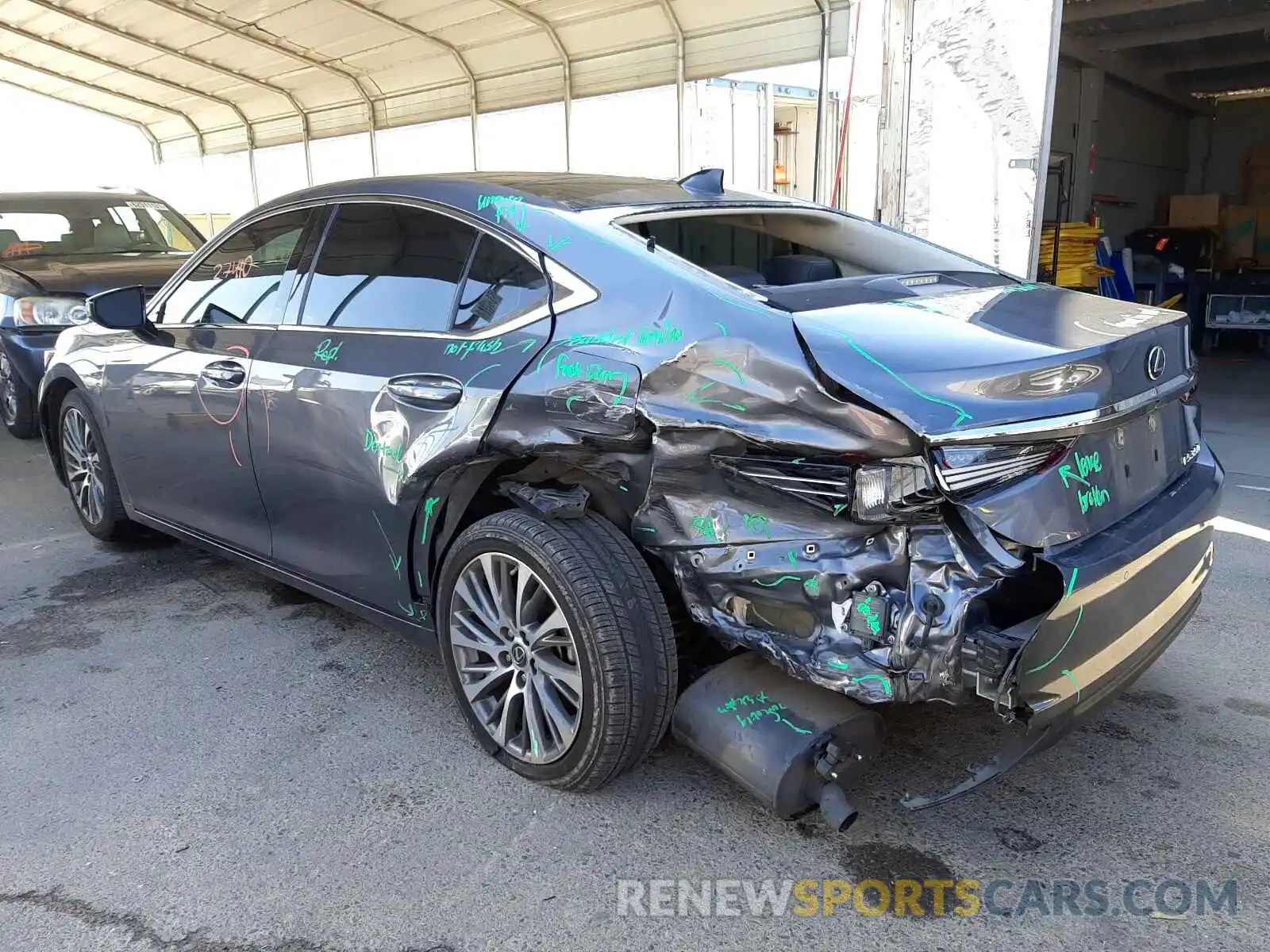 3 Photograph of a damaged car 58ABZ1B11KU012426 LEXUS ES350 2019