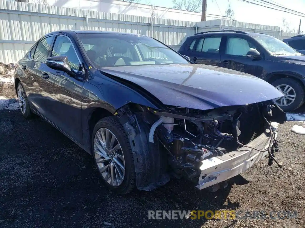 1 Photograph of a damaged car 58ABZ1B11KU015777 LEXUS ES350 2019