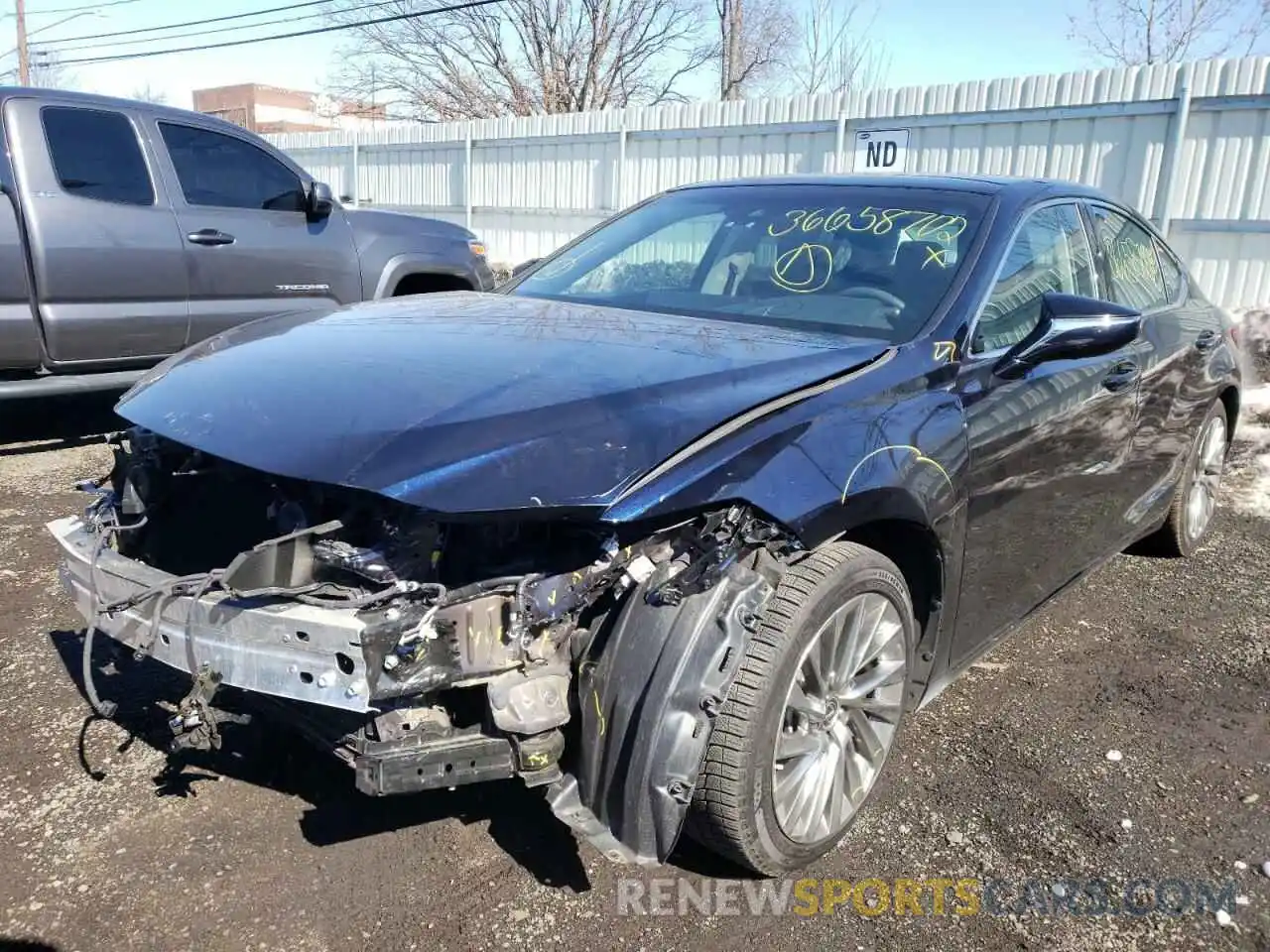 2 Photograph of a damaged car 58ABZ1B11KU015777 LEXUS ES350 2019