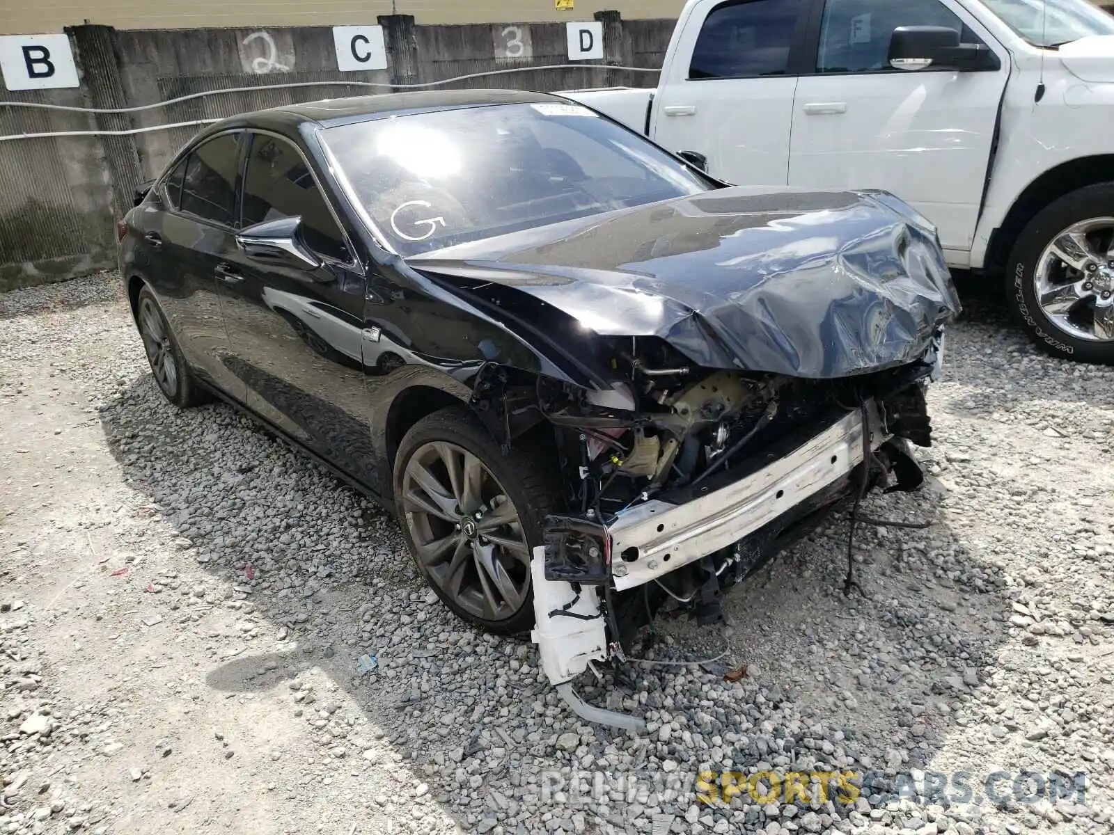 1 Photograph of a damaged car 58ABZ1B11KU020428 LEXUS ES350 2019