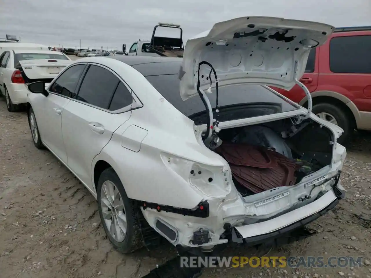 3 Photograph of a damaged car 58ABZ1B11KU020803 LEXUS ES350 2019