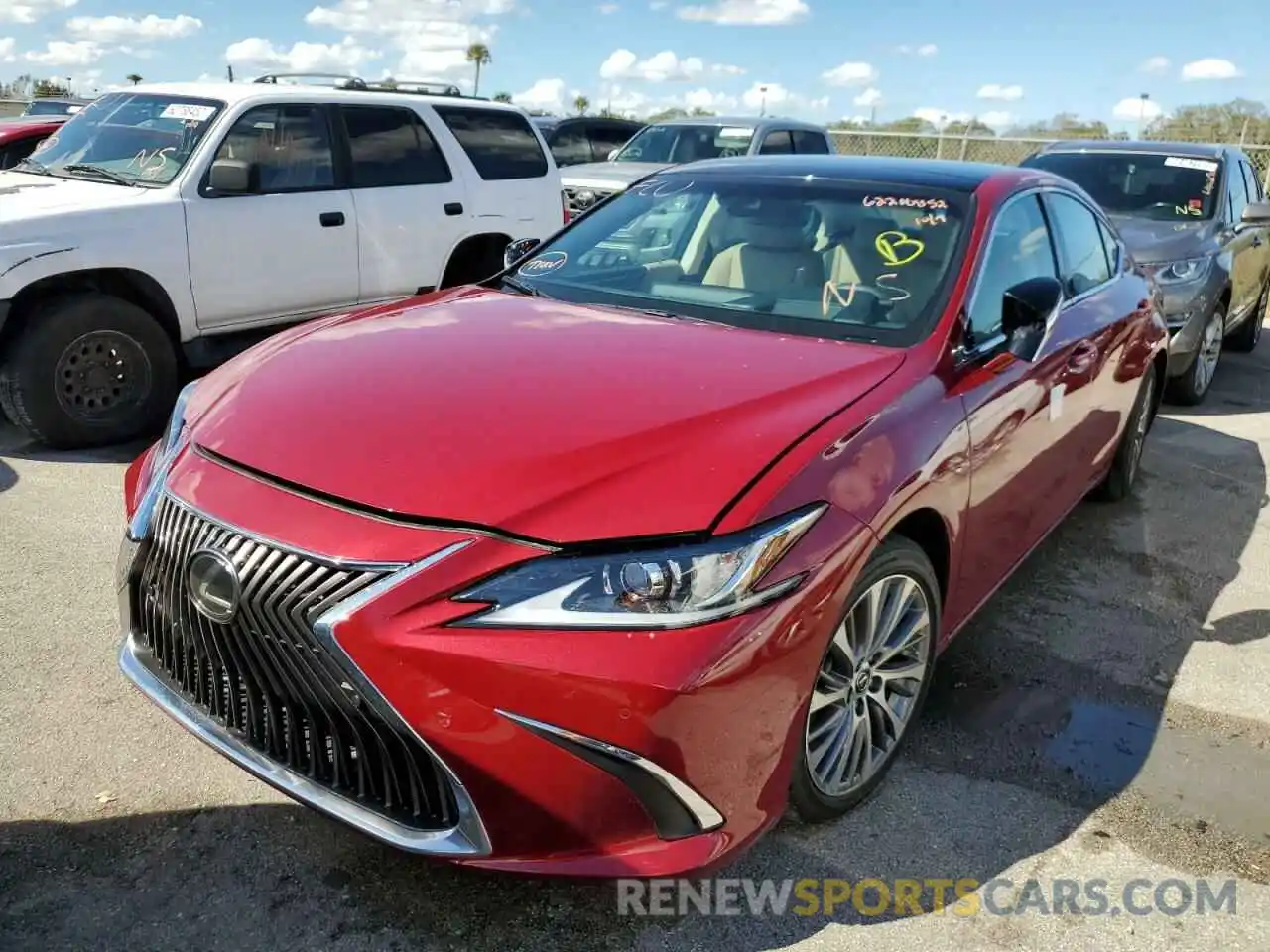 2 Photograph of a damaged car 58ABZ1B11KU026746 LEXUS ES350 2019