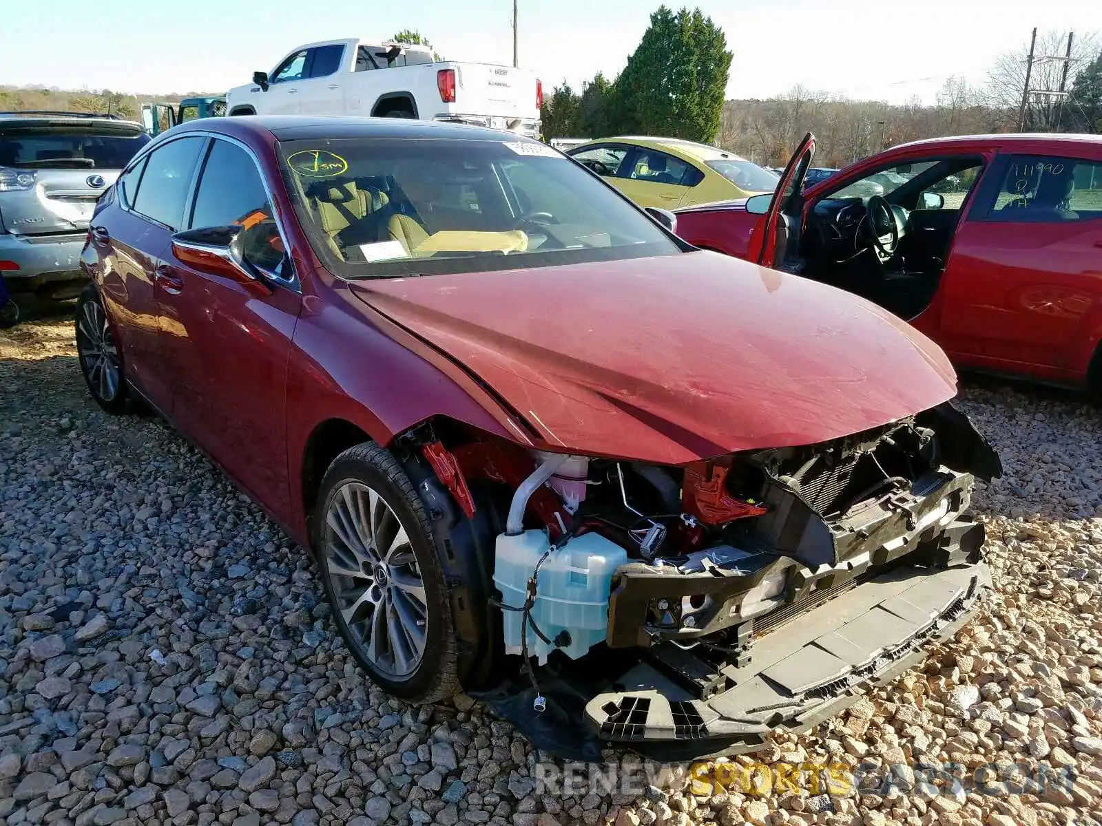 1 Photograph of a damaged car 58ABZ1B11KU028965 LEXUS ES350 2019