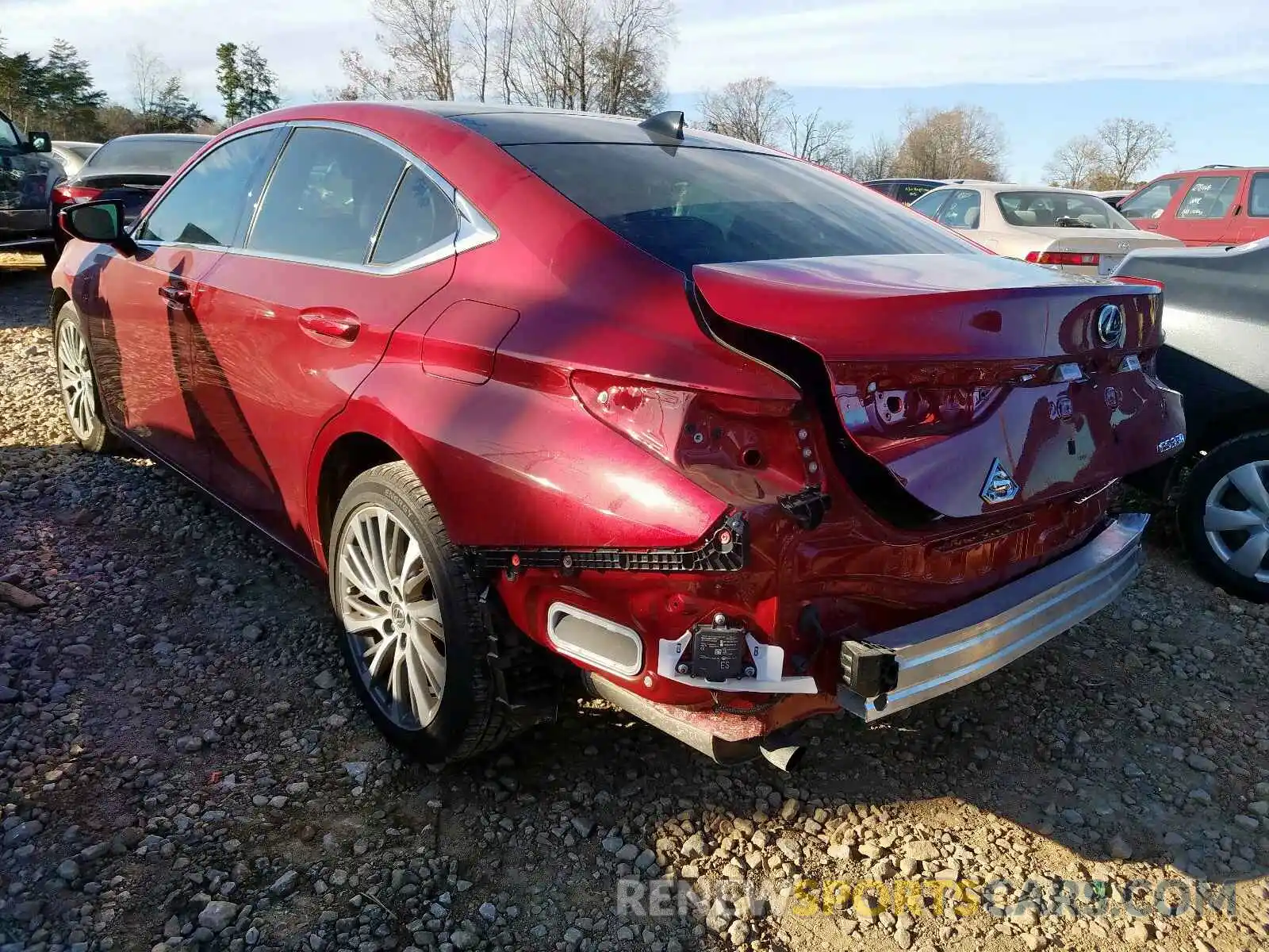 3 Photograph of a damaged car 58ABZ1B11KU028965 LEXUS ES350 2019