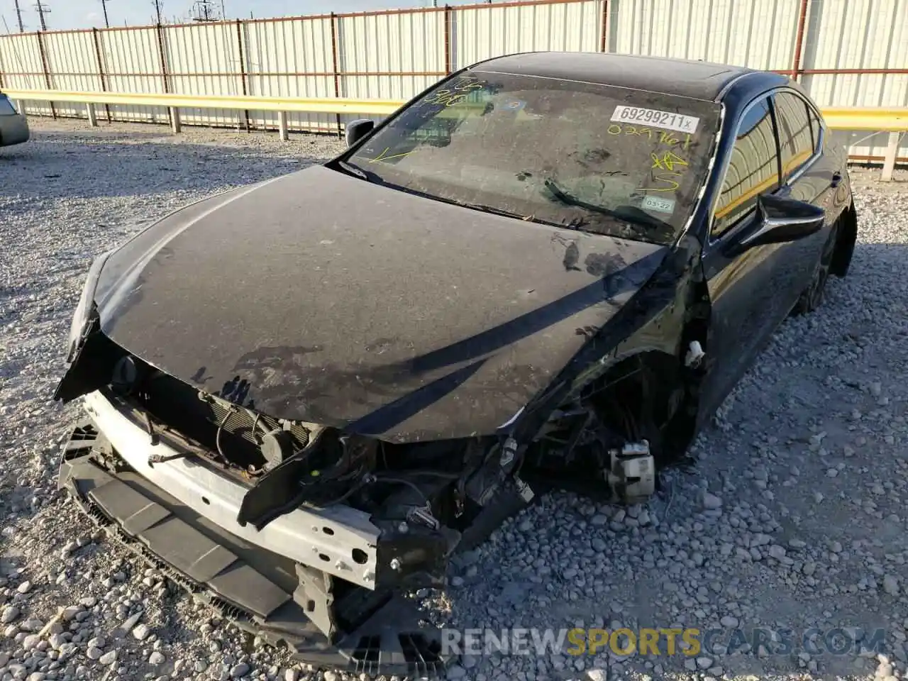 2 Photograph of a damaged car 58ABZ1B11KU029761 LEXUS ES350 2019