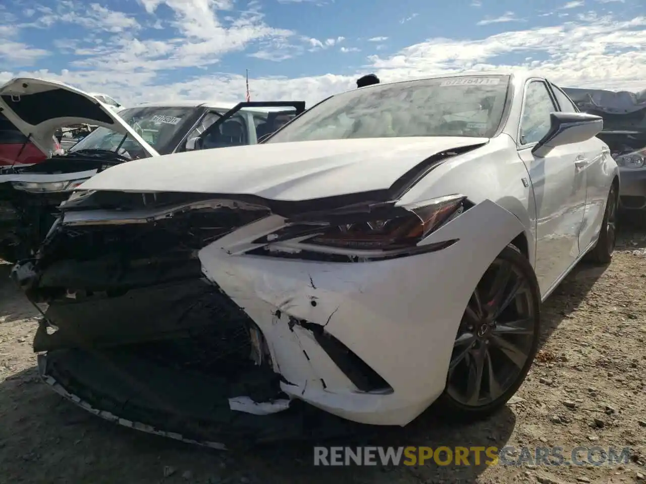 2 Photograph of a damaged car 58ABZ1B11KU037262 LEXUS ES350 2019