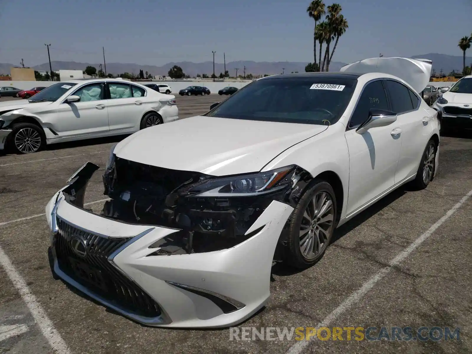 2 Photograph of a damaged car 58ABZ1B11KU040159 LEXUS ES350 2019