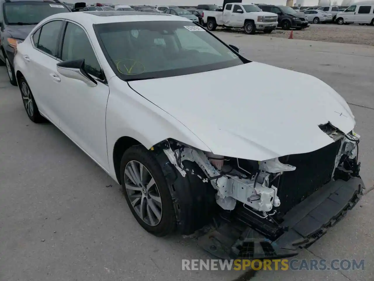 1 Photograph of a damaged car 58ABZ1B11KU044955 LEXUS ES350 2019