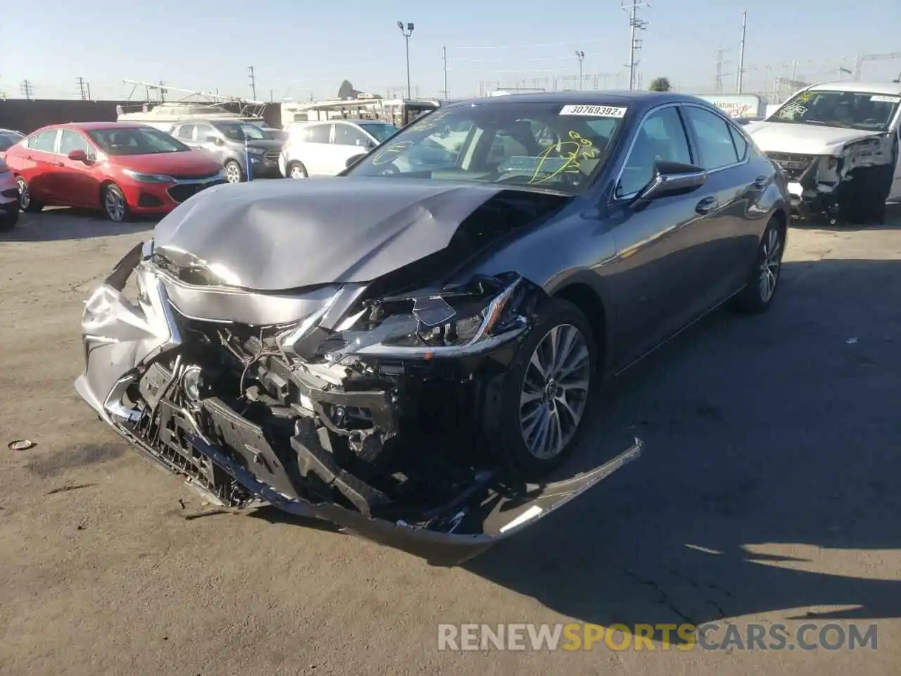 2 Photograph of a damaged car 58ABZ1B11KU047029 LEXUS ES350 2019