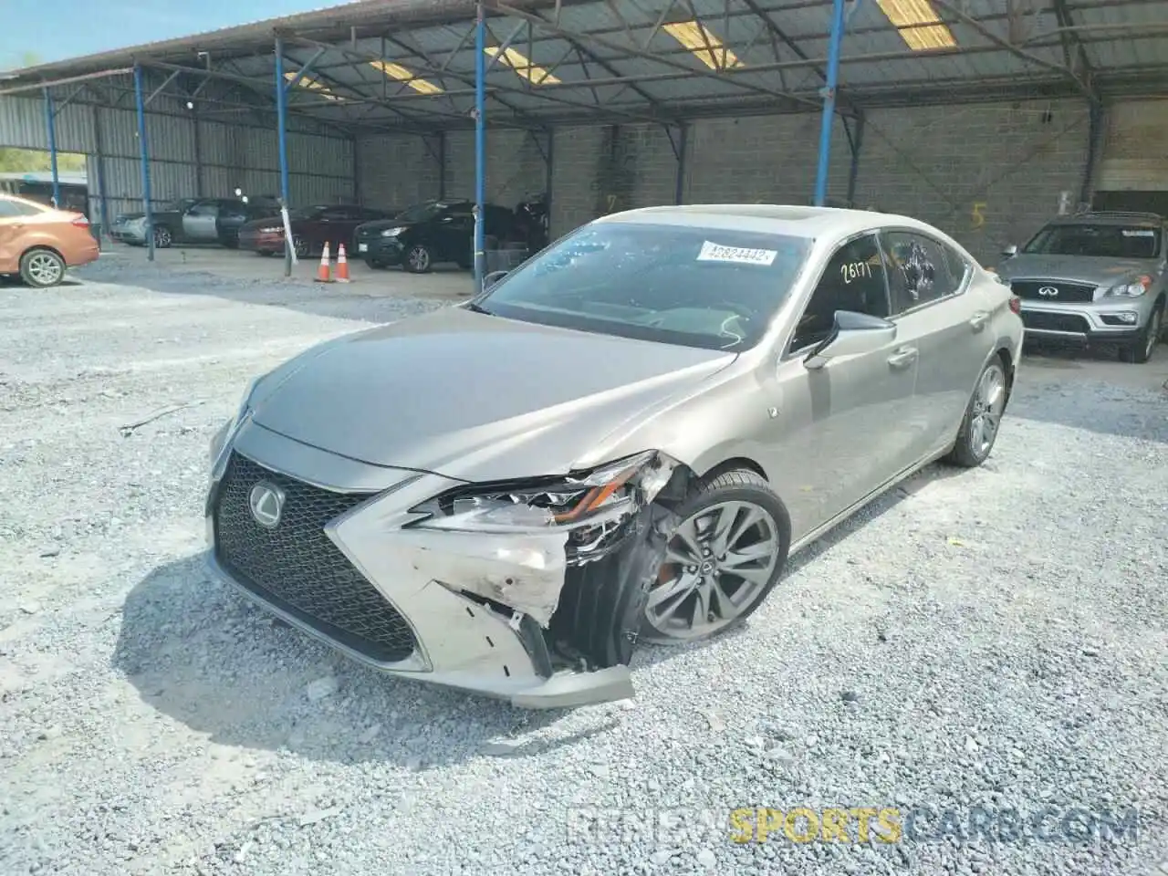 2 Photograph of a damaged car 58ABZ1B12KU003184 LEXUS ES350 2019