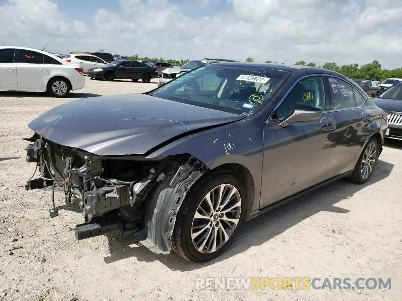 2 Photograph of a damaged car 58ABZ1B12KU005744 LEXUS ES350 2019