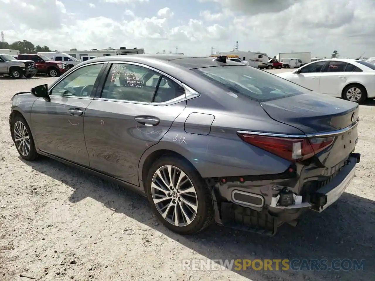 3 Photograph of a damaged car 58ABZ1B12KU005744 LEXUS ES350 2019