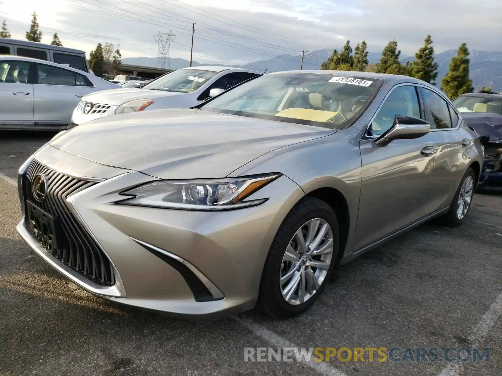 2 Photograph of a damaged car 58ABZ1B12KU008630 LEXUS ES350 2019