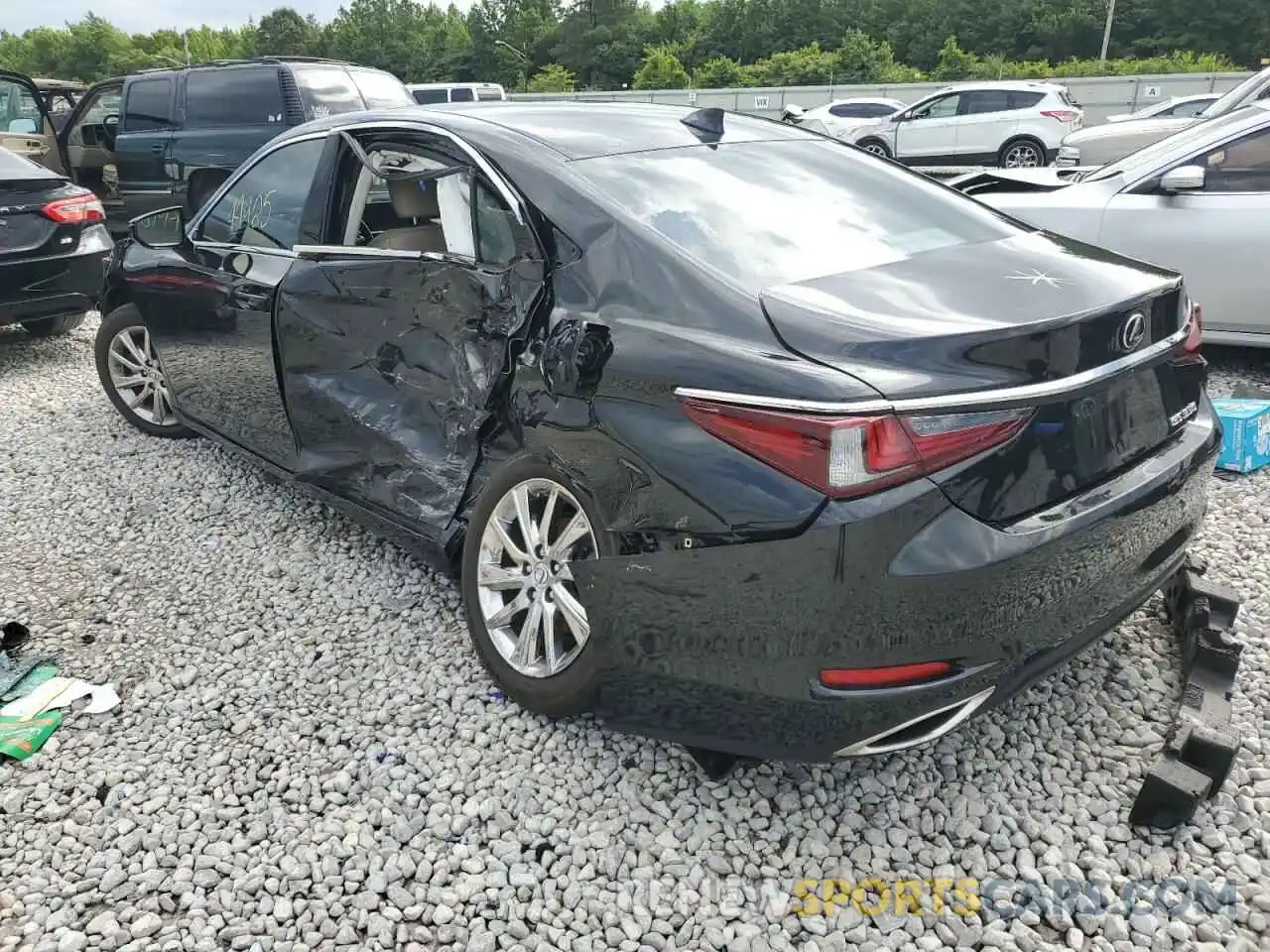 3 Photograph of a damaged car 58ABZ1B12KU012225 LEXUS ES350 2019