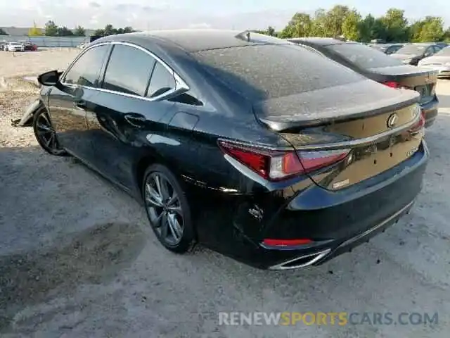 3 Photograph of a damaged car 58ABZ1B12KU013410 LEXUS ES350 2019